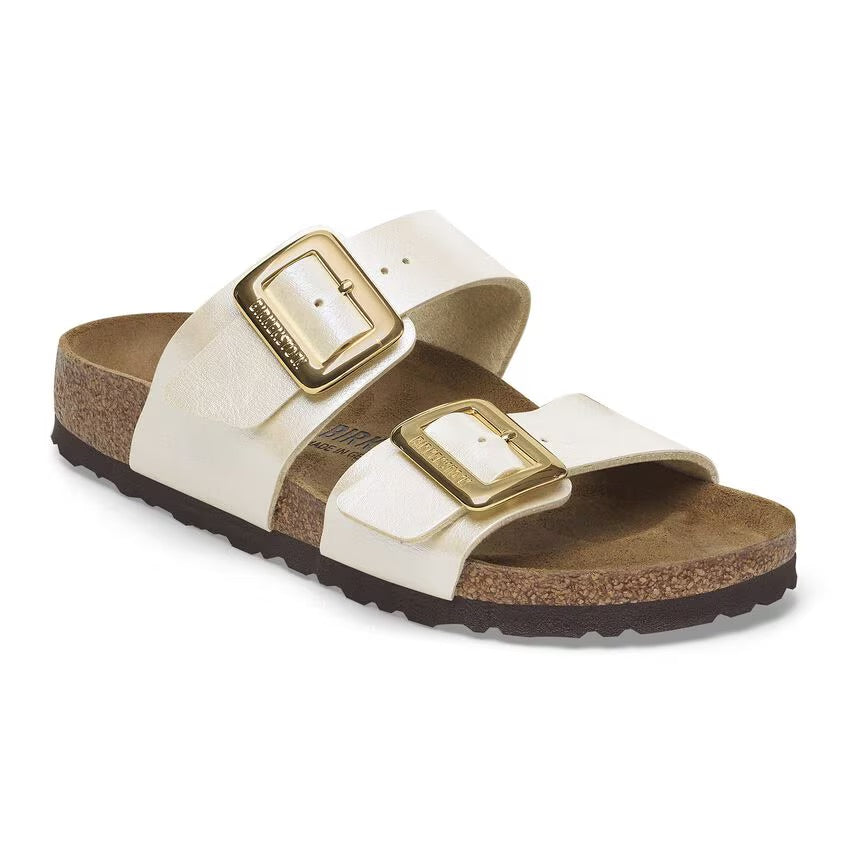 Birkenstock Sydney Luxe Buckle 1029492 Graceful Pearl White | Birko-Flor Largeur Étroite - Dealorys