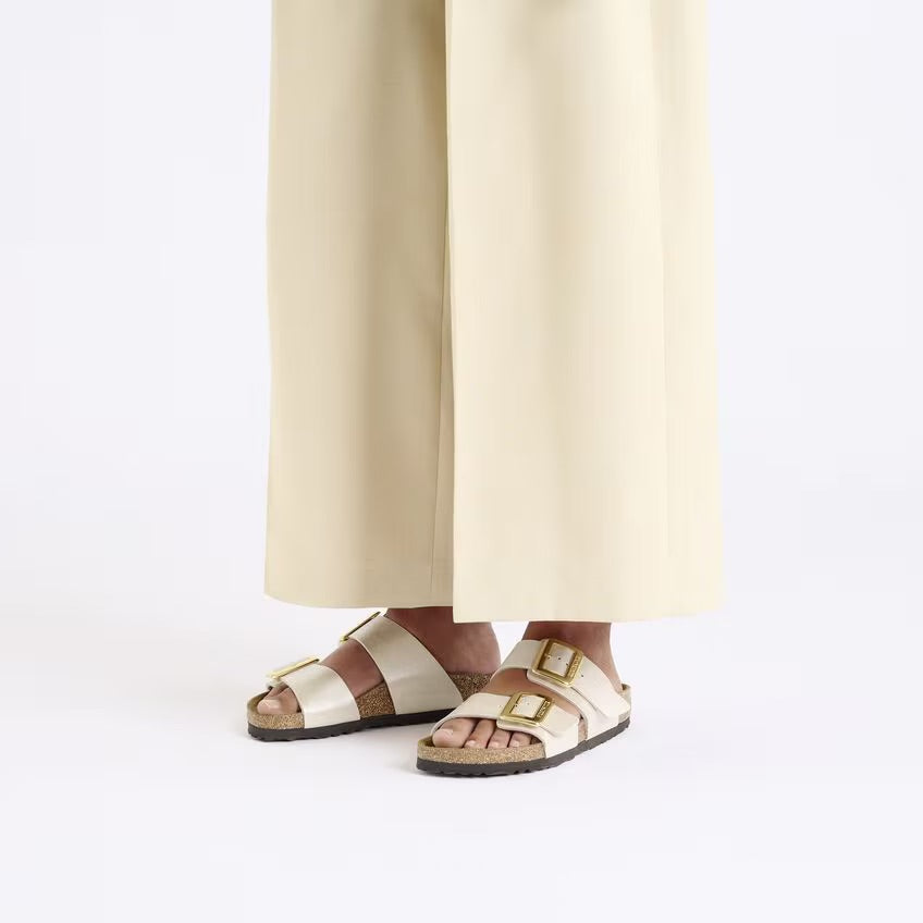 Birkenstock Sydney Luxe Buckle 1029492 Graceful Pearl White | Birko-Flor Largeur Étroite - Dealorys