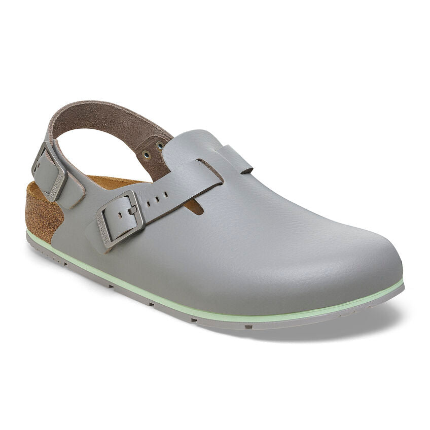 Birkenstock TOKIO PRO 1026055 Gun Metal | Cuir Largeur Régulière Antidérapant - Dealorys