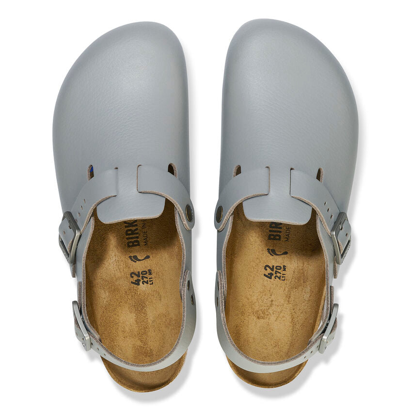 Birkenstock TOKIO PRO 1026055 Gun Metal | Cuir Largeur Régulière Antidérapant - Dealorys