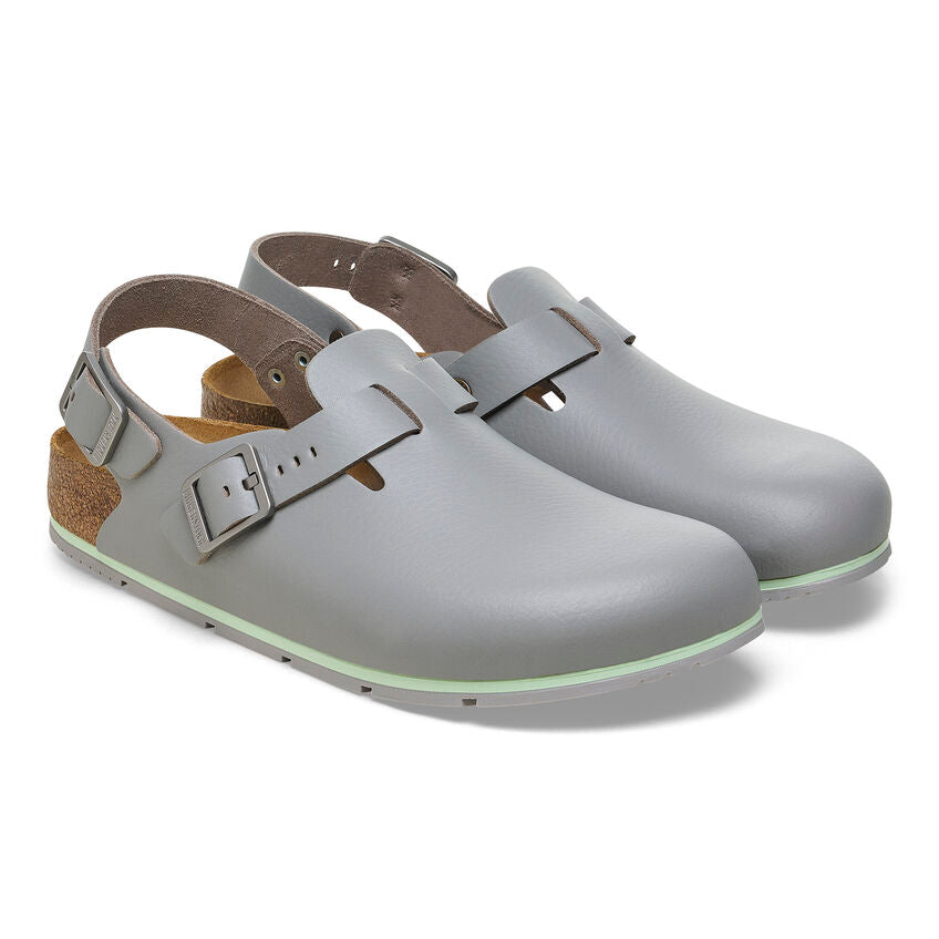 Birkenstock TOKIO PRO 1026055 Gun Metal | Cuir Largeur Régulière Antidérapant - Dealorys