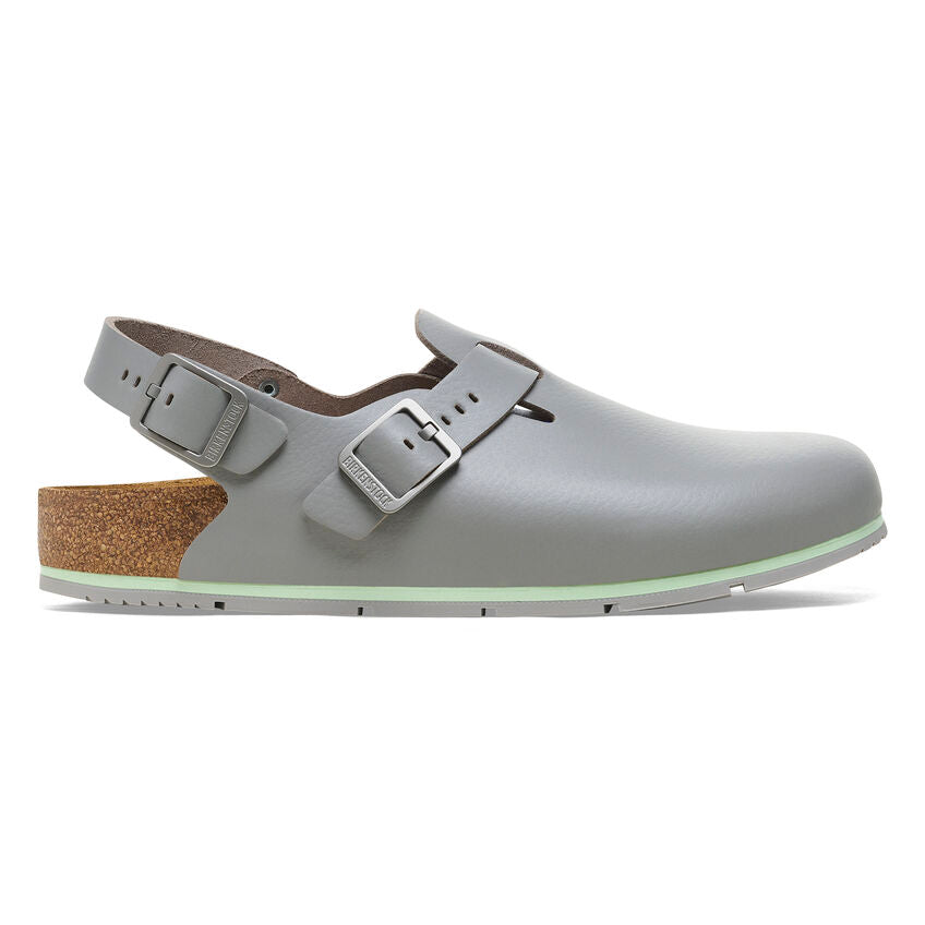 Birkenstock TOKIO PRO 1026055 Gun Metal | Cuir Largeur Régulière Antidérapant - Dealorys