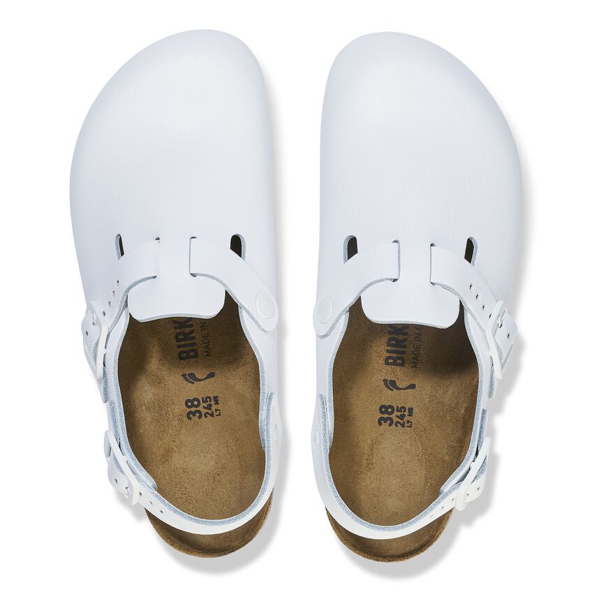Birkenstock TOKIO PRO 1026186 Blanc | Cuir Largeur Étroite - Antidérapant - Dealorys
