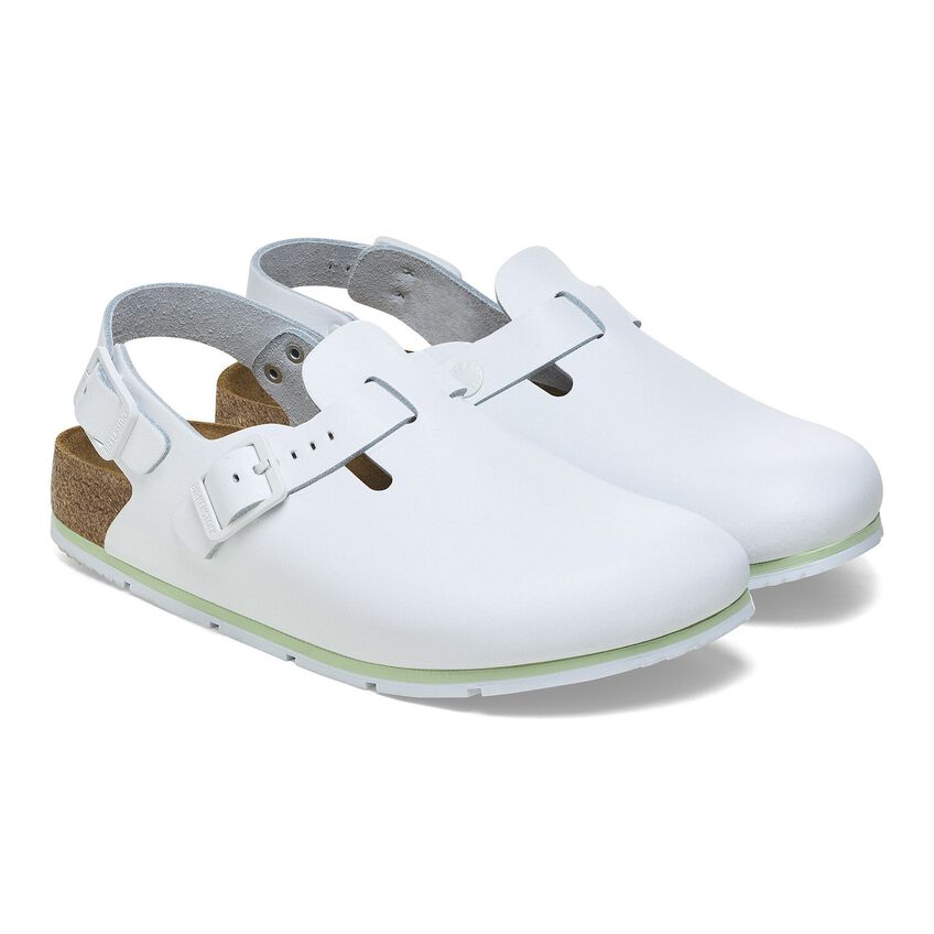 Birkenstock TOKIO PRO 1026186 Blanc | Cuir Largeur Étroite - Antidérapant - Dealorys