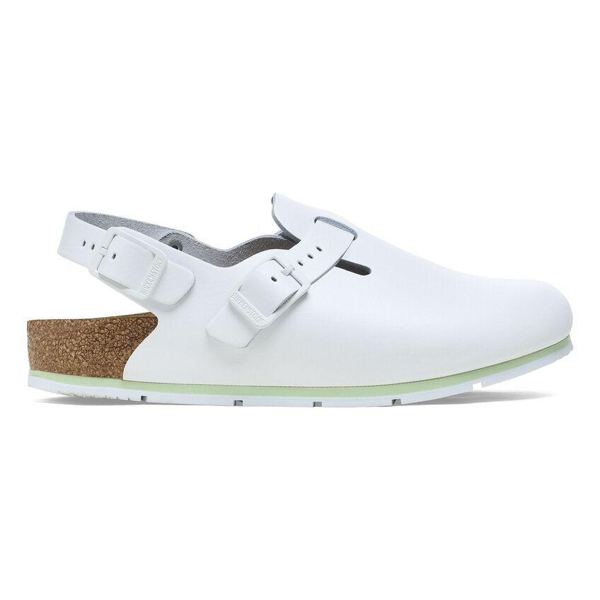 Birkenstock TOKIO PRO 1026186 Blanc | Cuir Largeur Étroite - Antidérapant - Dealorys