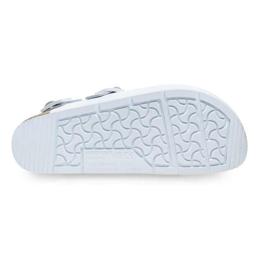 Birkenstock TOKIO PRO 1026186 Blanc | Cuir Largeur Étroite - Antidérapant - Dealorys