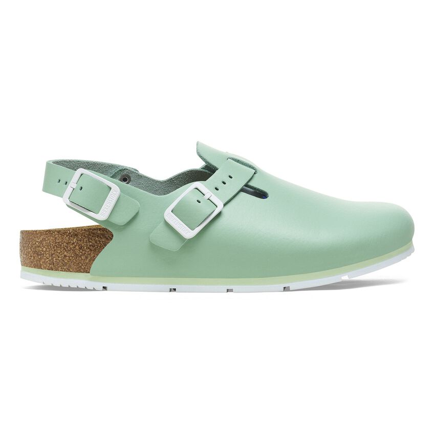 Birkenstock TOKIO PRO 1026221 Matcha | Cuir Largeur Étroite - Antidérapant - Dealorys