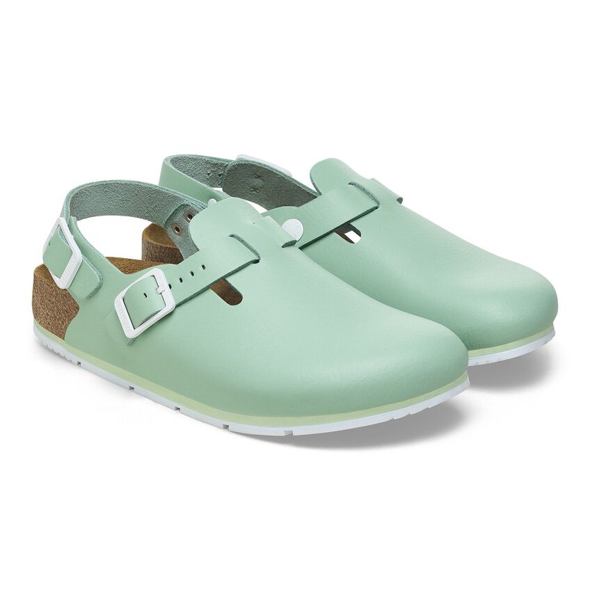 Birkenstock TOKIO PRO 1026221 Matcha | Cuir Largeur Étroite - Antidérapant - Dealorys