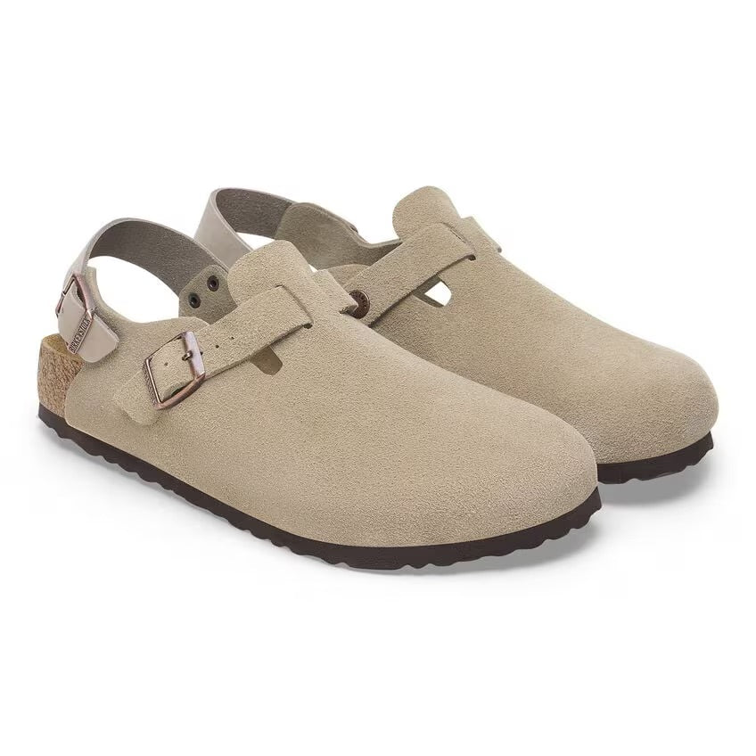 Birkenstock TOKIO 1028323 Taupe | Suède Largeur Étroite - Dealorys