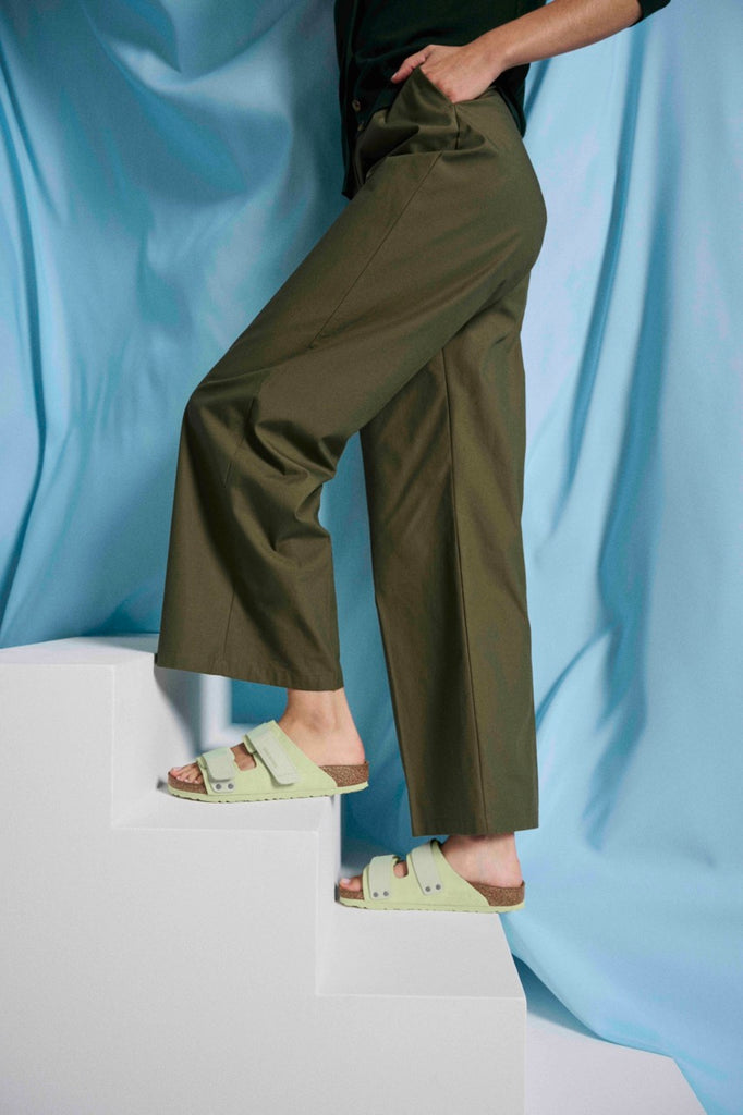 Birkenstock UJI 1026818 Faded Lime | Nubuck/Suède Largeur Étroite