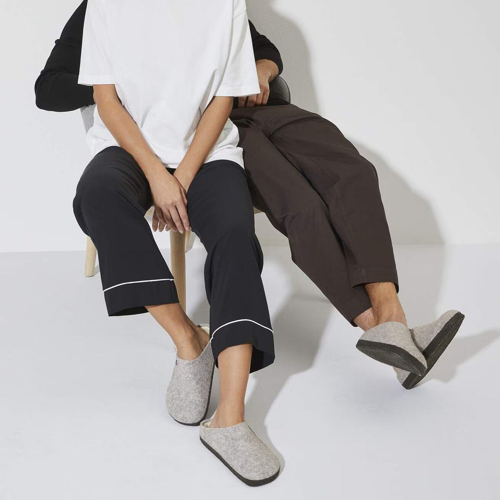 Birkenstock ZERMATT SHEARLING 1015086 Light Gray | Laine/Shearling Largeur Étroite - Dealorys
