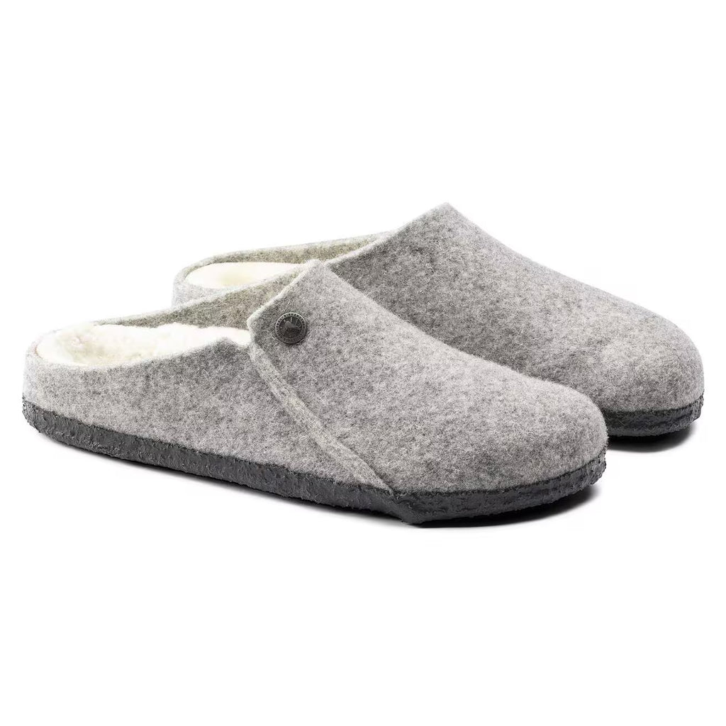 Birkenstock ZERMATT SHEARLING 1015086 Light Gray | Laine/Shearling Largeur Étroite - Dealorys