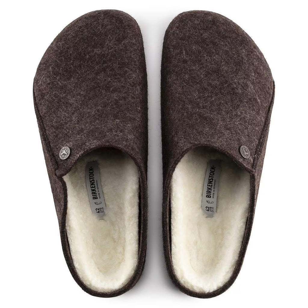 Birkenstock ZERMATT SHEARLING 1016570 Mocha | Laine/Shearling Largeur Régulière - Dealorys