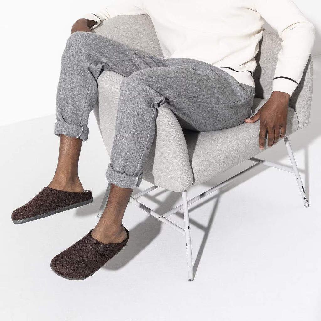 Birkenstock ZERMATT SHEARLING 1016570 Mocha | Laine/Shearling Largeur Régulière - Dealorys