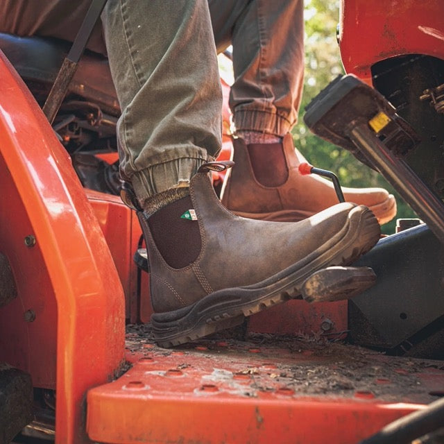 Blundstone #180 Rustic Brown | Cap d'acier Semelle antiperforation sans métal - Dealorys