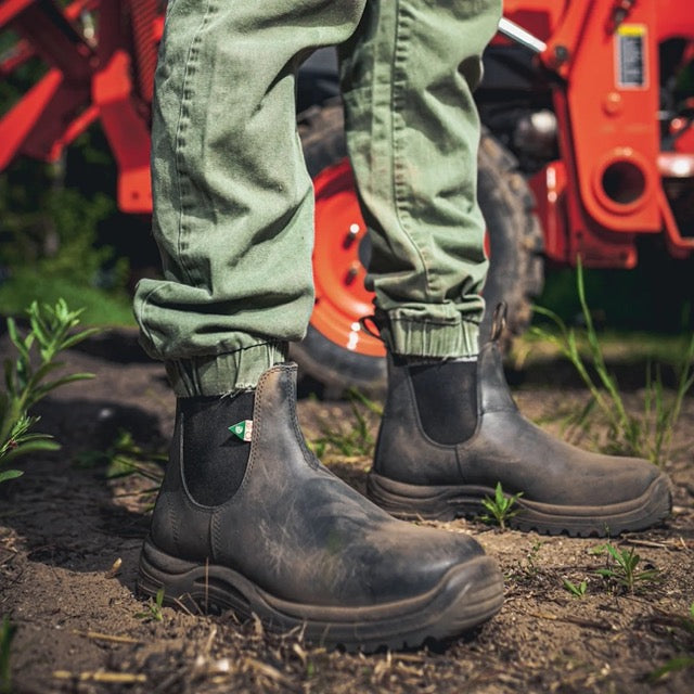 Blundstone #181 Rustic Black | Cap d'acier Semelle antiperforation sans métal - Dealorys