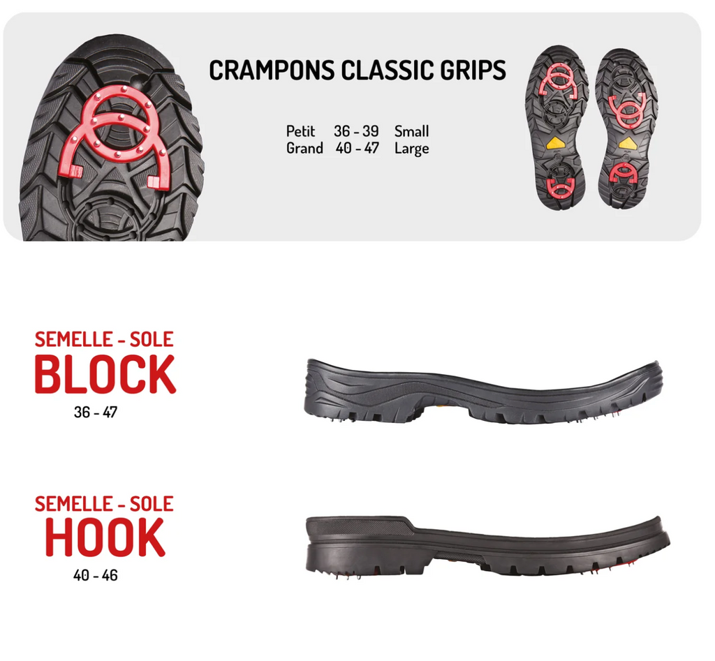 Crampons de rechange en cube pour hommes - Dealorys