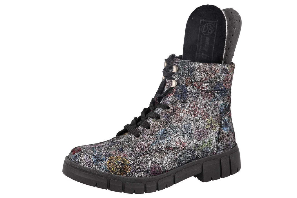 DB Shoes PERSHORE 75238X Black Floral - Dealorys