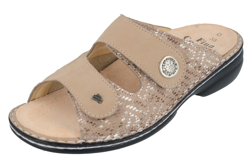 Finn Comfort ZENO 5003-902442 Sesame Nubuck Stretch - Dealorys