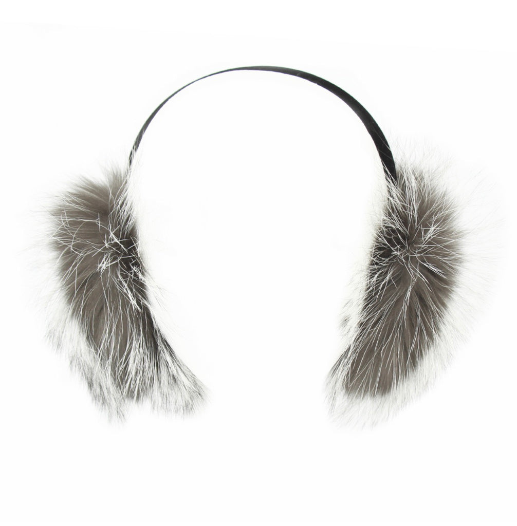 Fourrures Grenier Cache-oreilles Renard Argenté - Dealorys