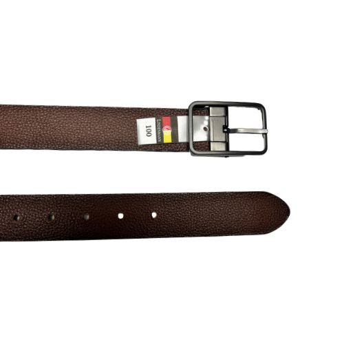 Lindenmann Ceinture en cuir li-2246-08 Noir/Brun Réversible - Dealorys