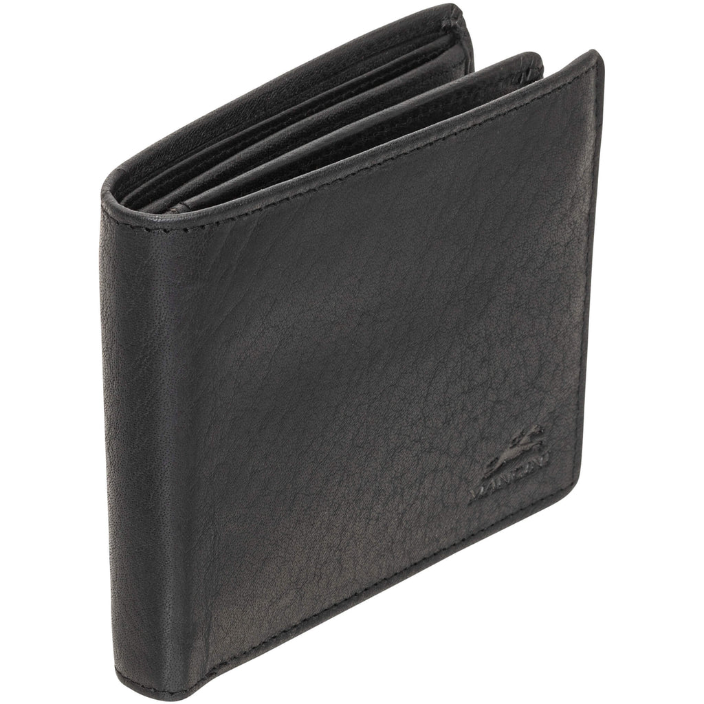 Mancini Portefeuille RFID avec volet au centre et pochette pour la monnaie 99-54183 | Cuir Buffalo - Dealorys