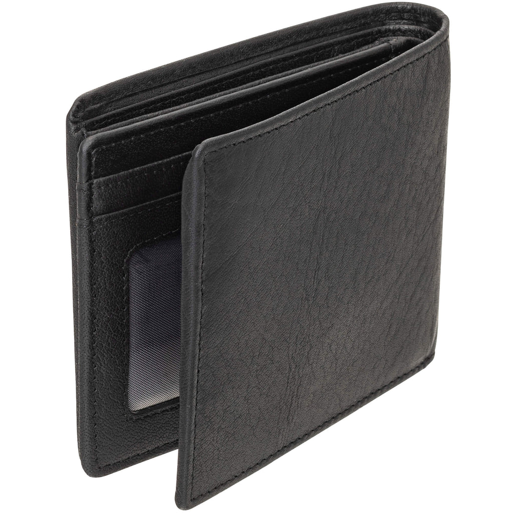 Mancini Portefeuille RFID avec volet au centre et pochette pour la monnaie 99-54183 | Cuir Buffalo - Dealorys