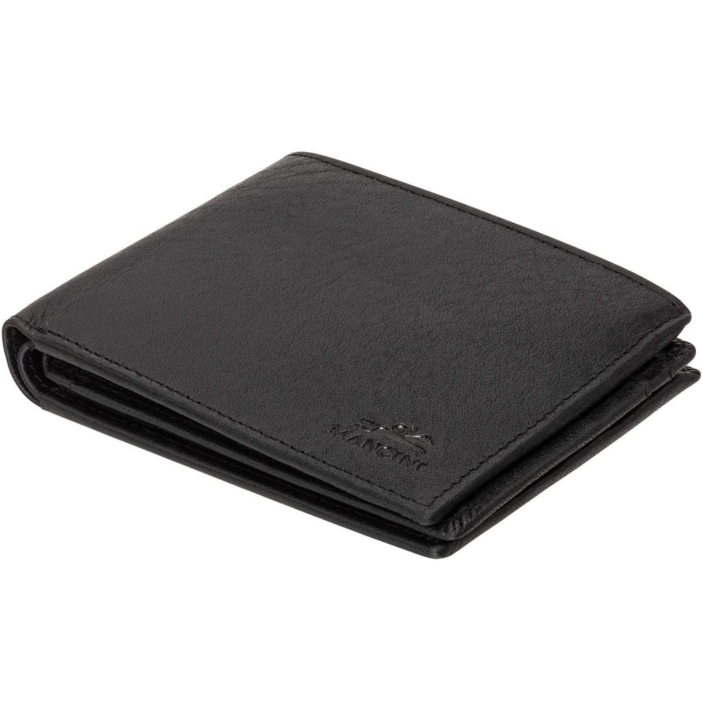 Mancini Portefeuille RFID avec volet au centre et pochette pour la monnaie 99-54183 | Cuir Buffalo - Dealorys
