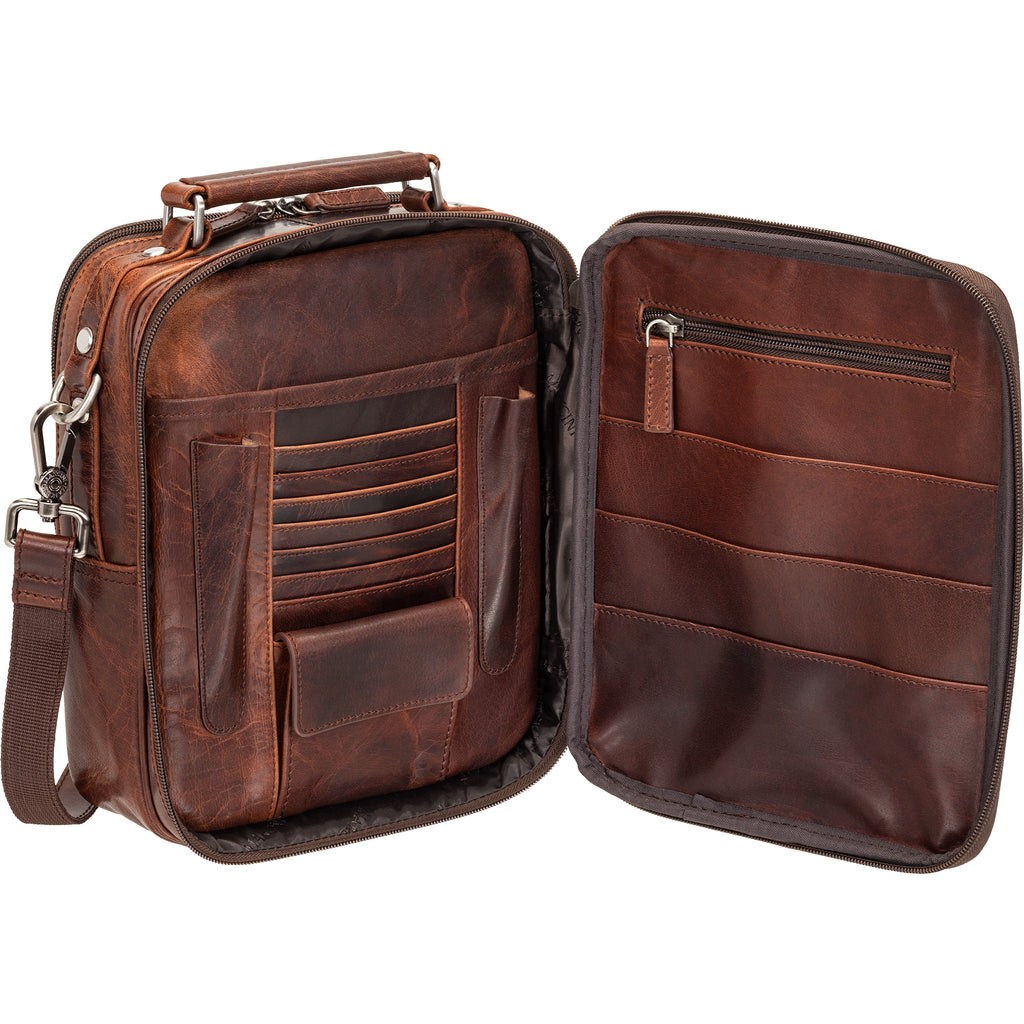 Mancini Buffalo Grand sac unisexe avec organisateur arrière à fermeture éclair 99-5412 | Cuir - Dealorys