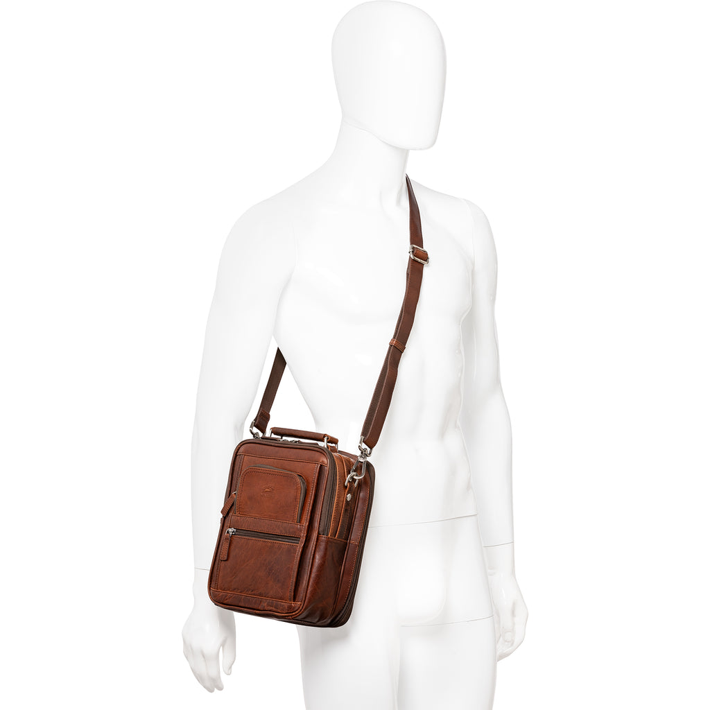 Mancini Buffalo Grand sac unisexe avec organisateur arrière à fermeture éclair 99-5412 | Cuir - Dealorys