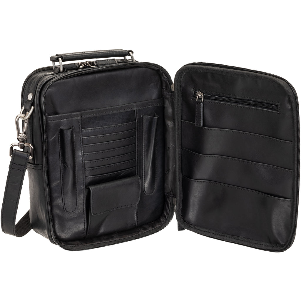 Mancini Buffalo Grand sac unisexe avec organisateur arrière à fermeture éclair 99-5412 | Cuir - Dealorys