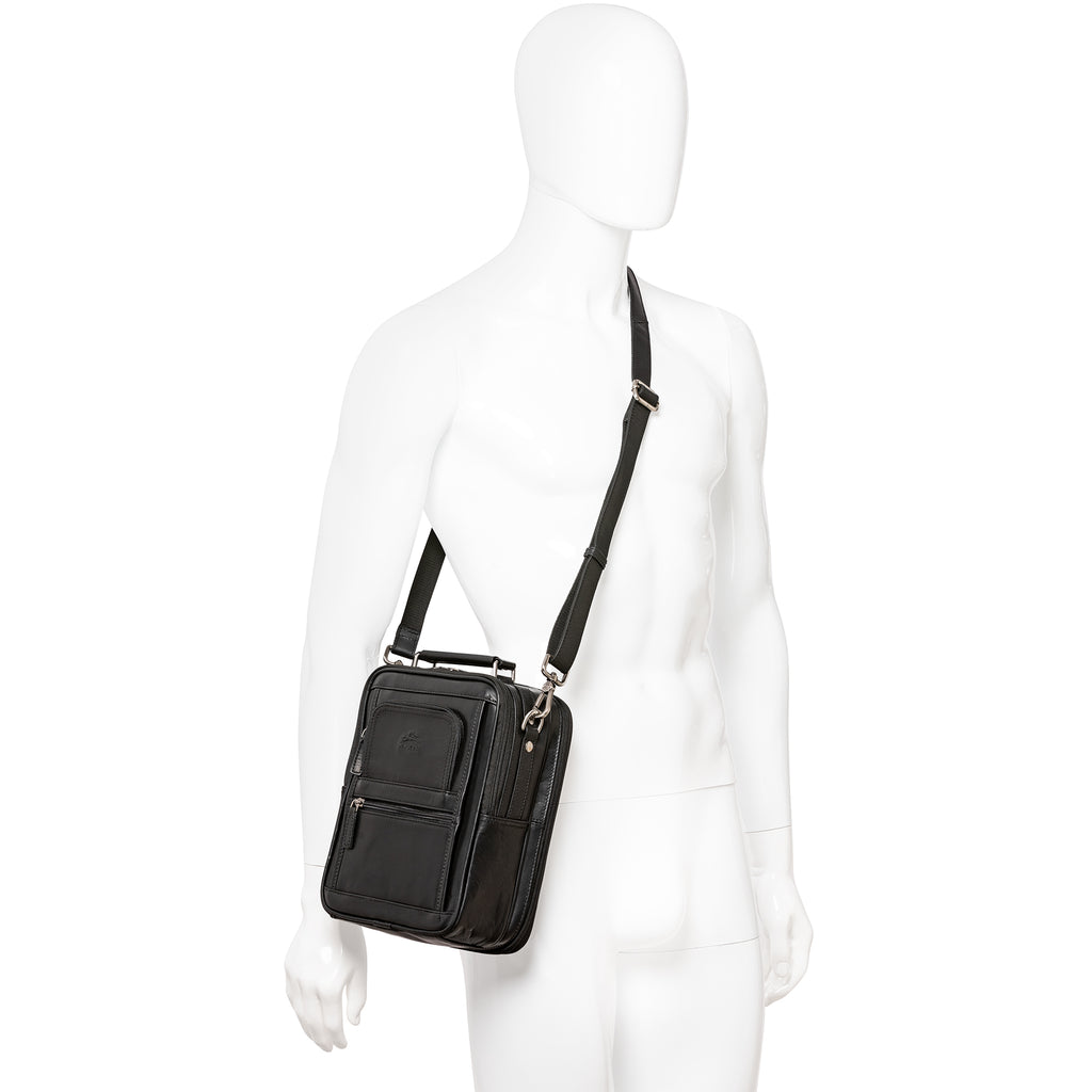 Mancini Buffalo Grand sac unisexe avec organisateur arrière à fermeture éclair 99-5412 | Cuir - Dealorys