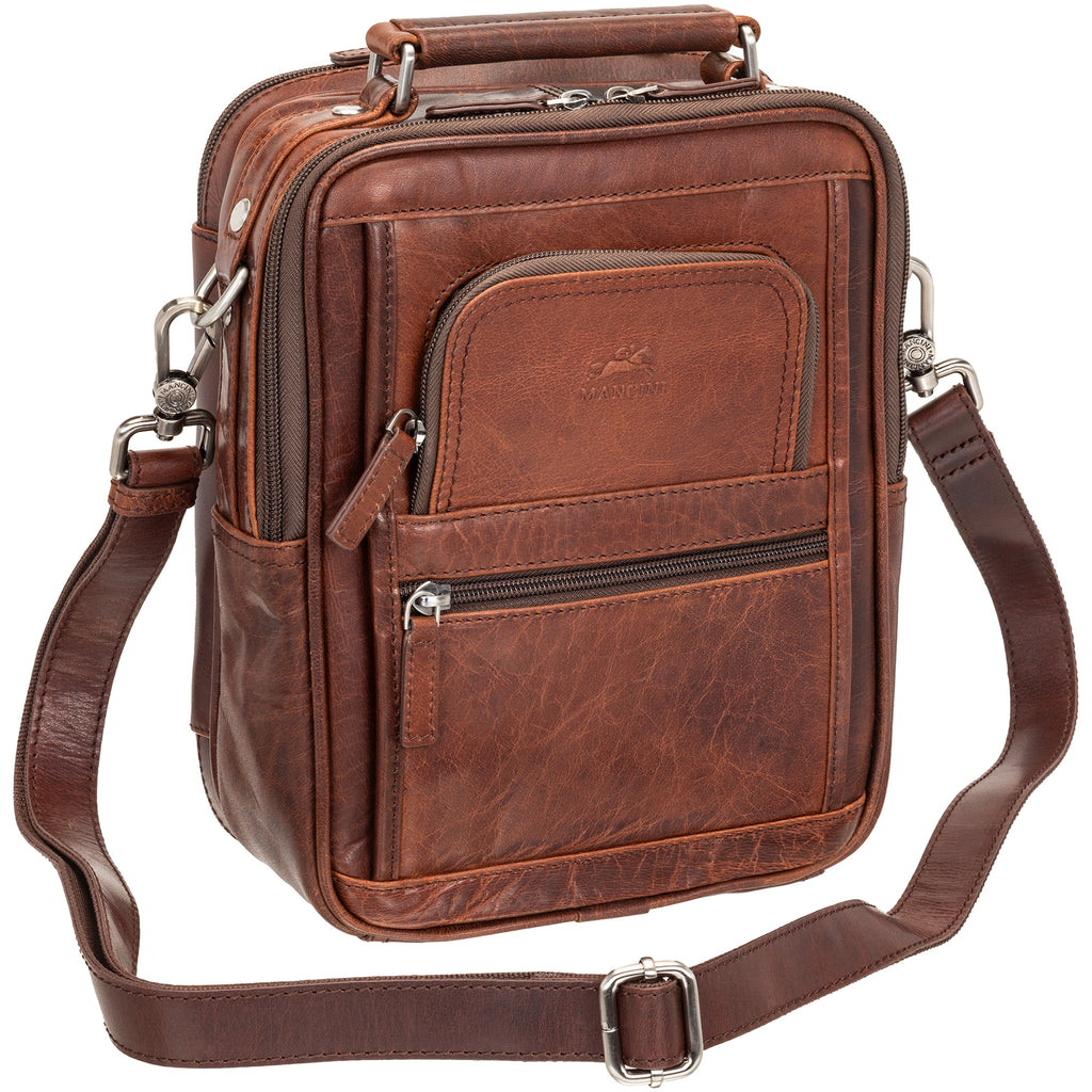 Mancini Buffalo Grand sac unisexe avec organisateur arrière à fermeture éclair 99-5412 | Cuir - Dealorys