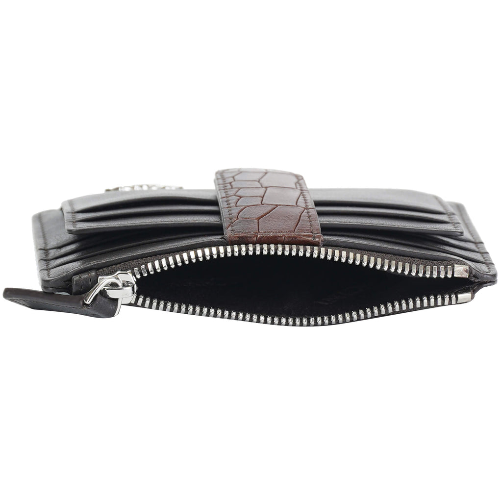 Mancini Étui à cartes Croco2 pour femmes avec RFID 6900957 | Cuir - Dealorys