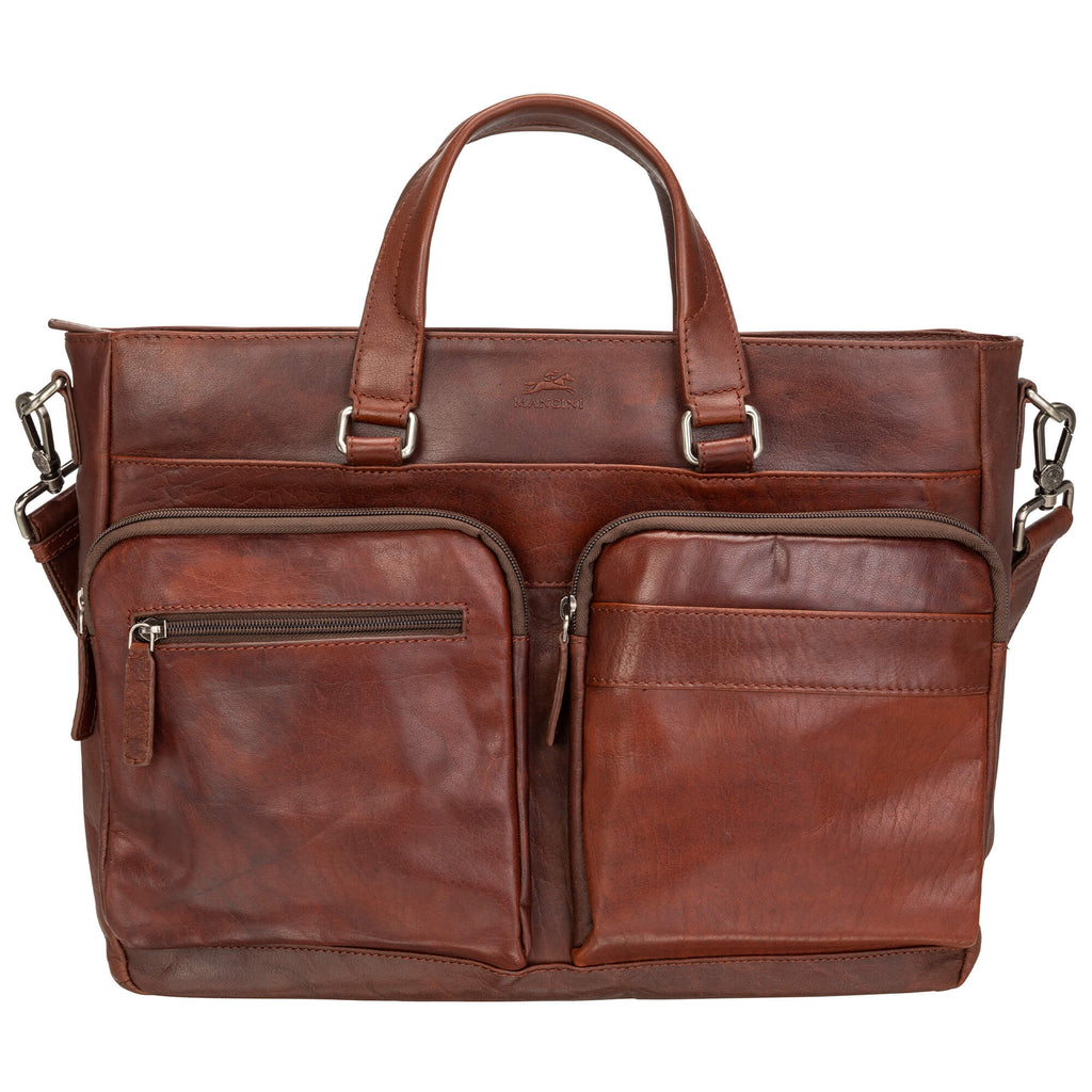 Mancini Fourre-tout pour portable 14po 99-5484 | Cuir - Dealorys