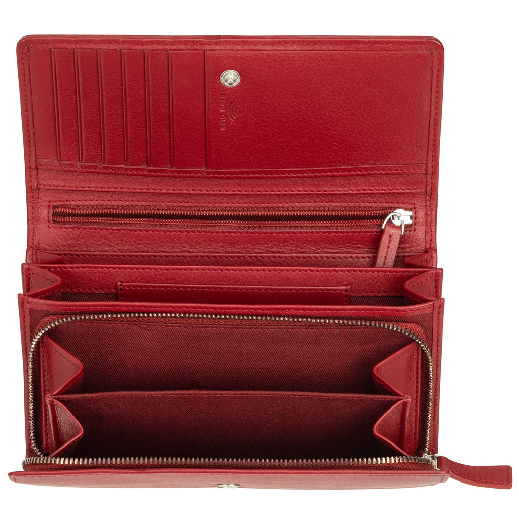 Mancini Panier Tissé portefeuille RFID "clutch” 6500376 | Cuir - Dealorys