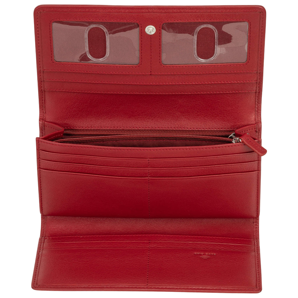 Mancini Panier Tissé portefeuille RFID à trois volets 6500296 | Cuir - Dealorys