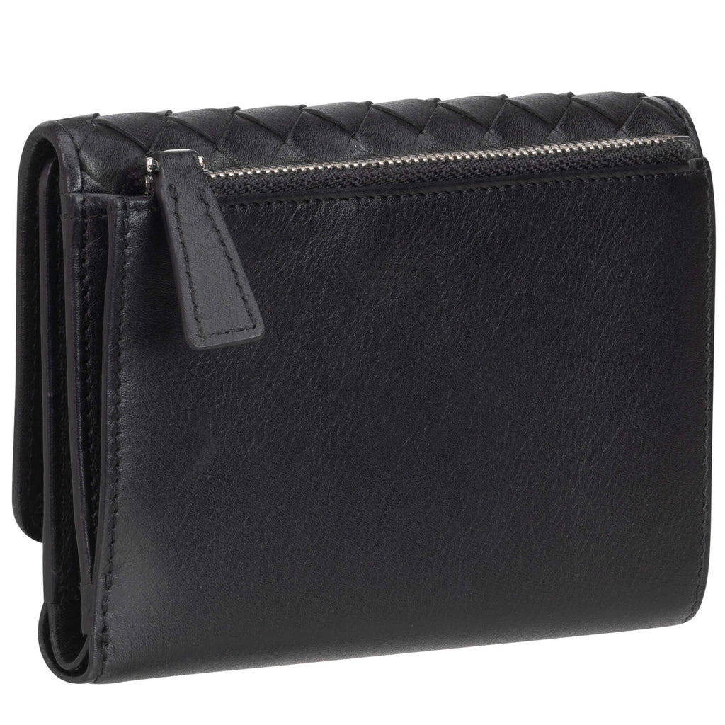 Mancini Panier Tissé portefeuille RFID moyen 6500377 | Cuir - Dealorys