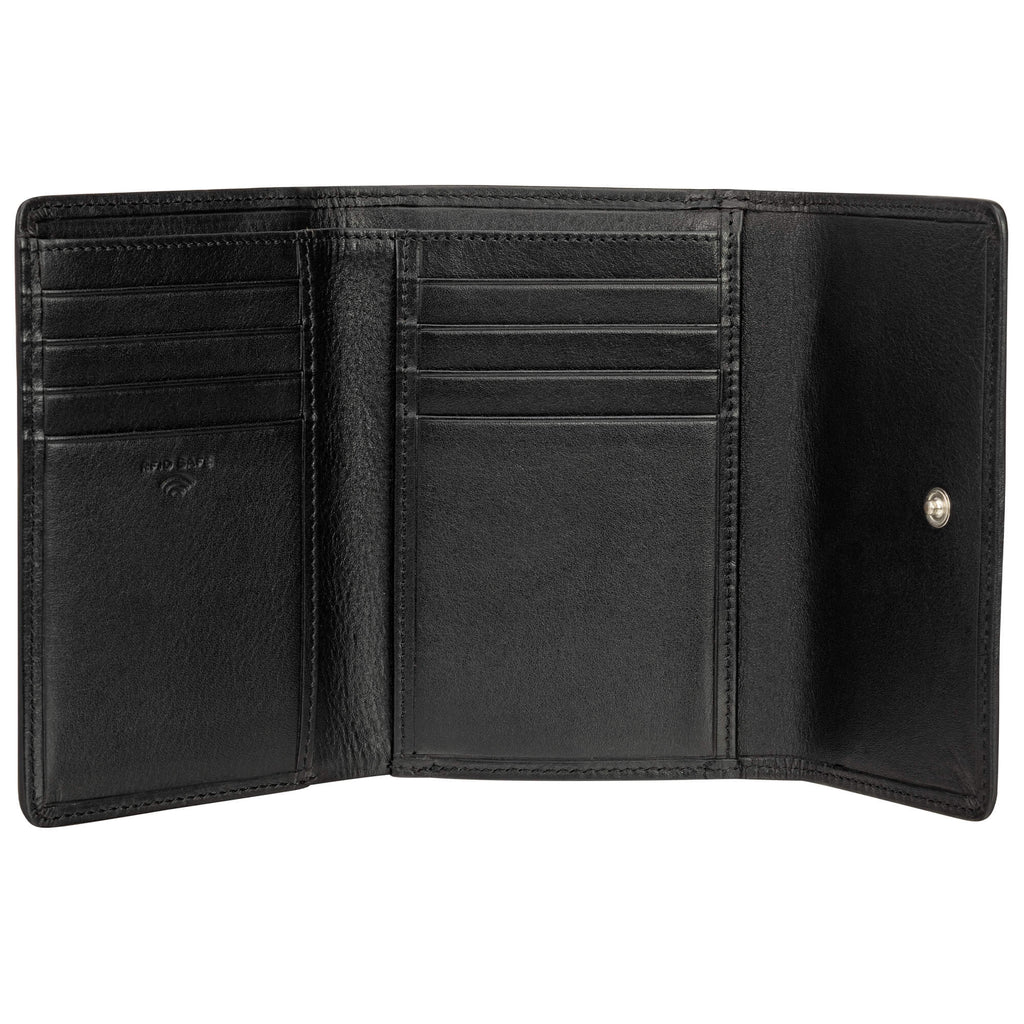 Mancini Panier Tissé portefeuille RFID moyen 6500377 | Cuir - Dealorys