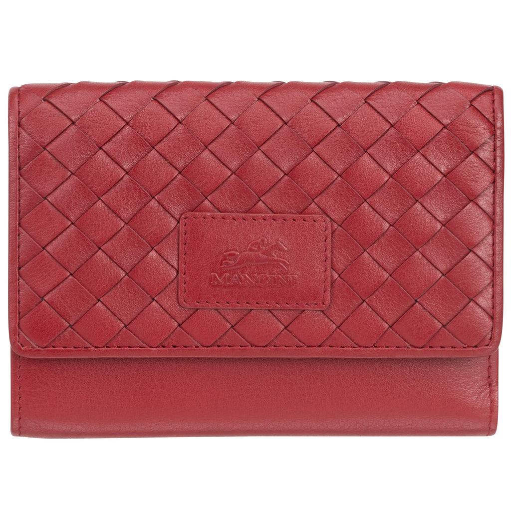 Mancini Panier Tissé portefeuille RFID moyen 6500377 | Cuir - Dealorys