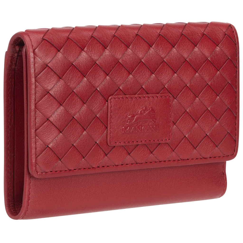 Mancini Panier Tissé portefeuille RFID moyen 6500377 | Cuir - Dealorys
