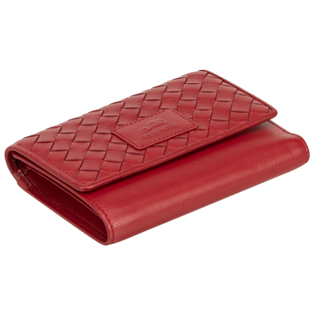 Mancini Panier Tissé portefeuille RFID moyen 6500377 | Cuir - Dealorys