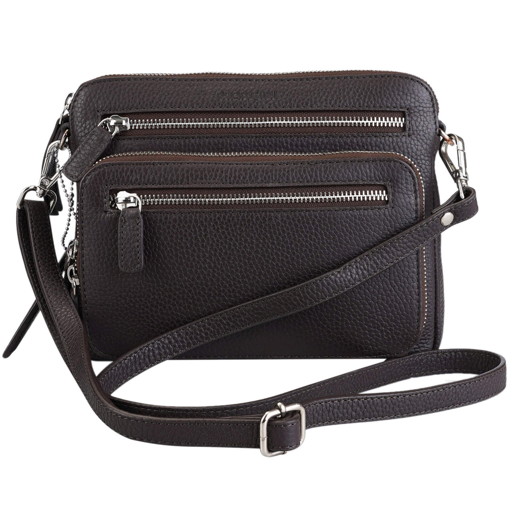 Mancini Pebbled Petit sac à bandoulière Valerie HBP1075 | Cuir - Dealorys
