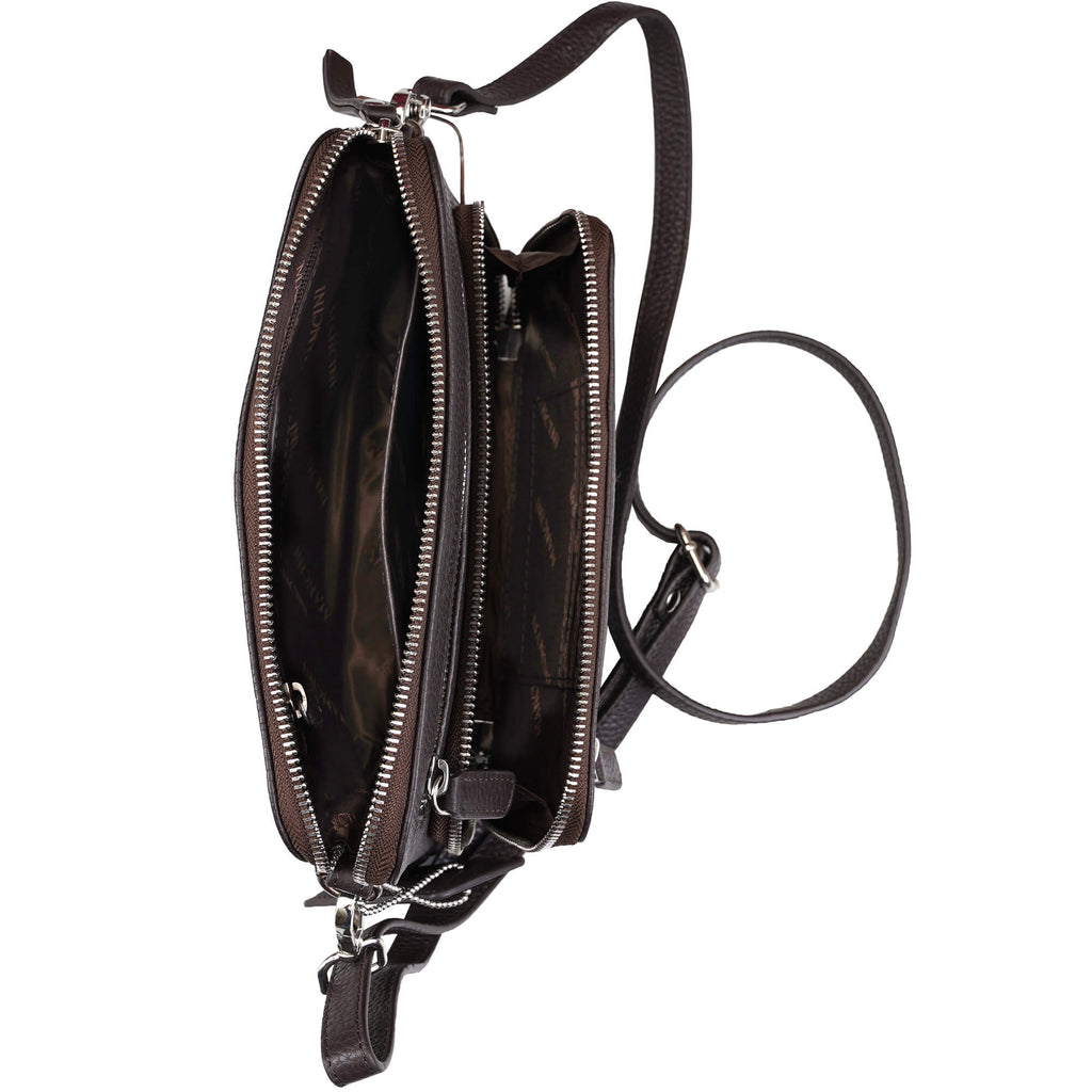 Mancini Pebbled Petit sac à bandoulière Valerie HBP1075 | Cuir - Dealorys
