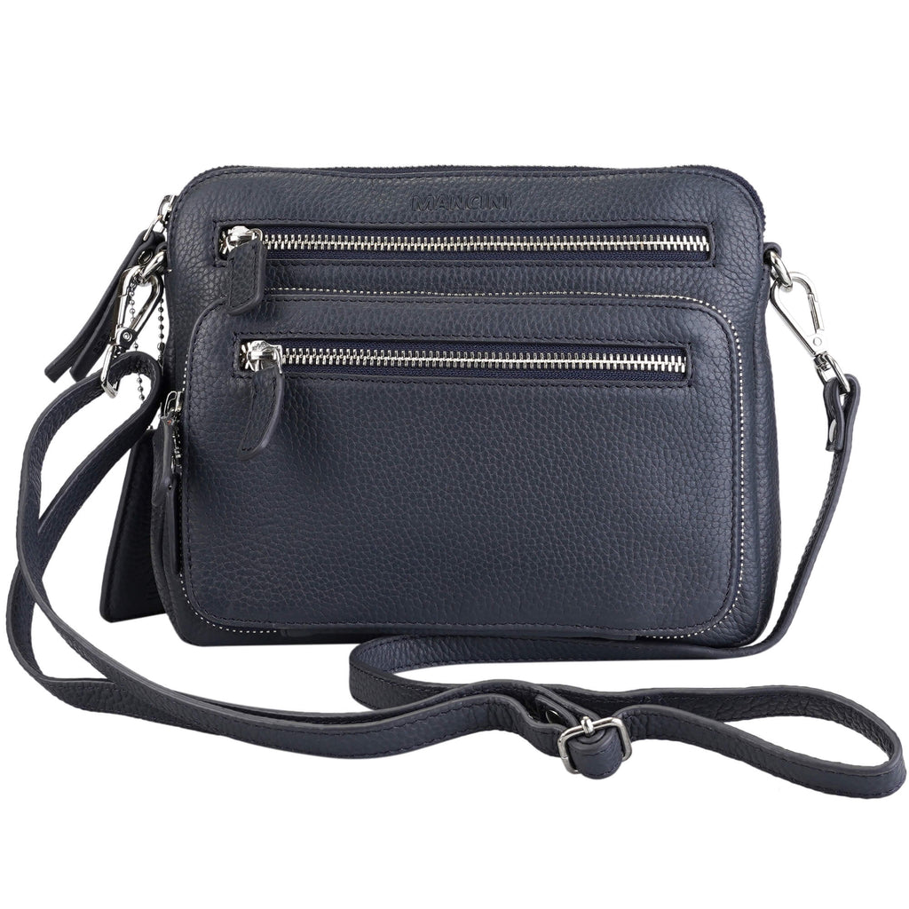 Mancini Pebbled Petit sac à bandoulière Valerie HBP1075 | Cuir - Dealorys