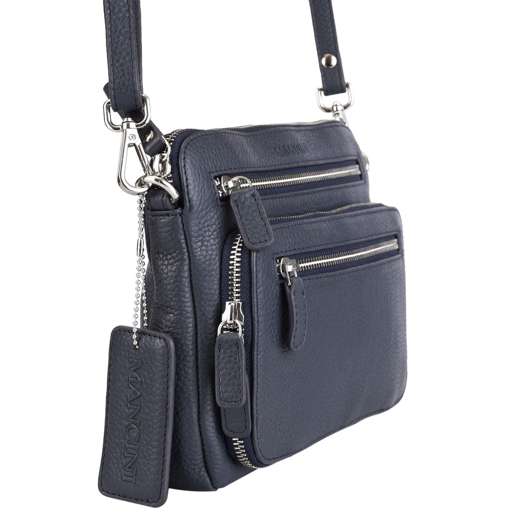 Mancini Pebbled Petit sac à bandoulière Valerie HBP1075 | Cuir - Dealorys