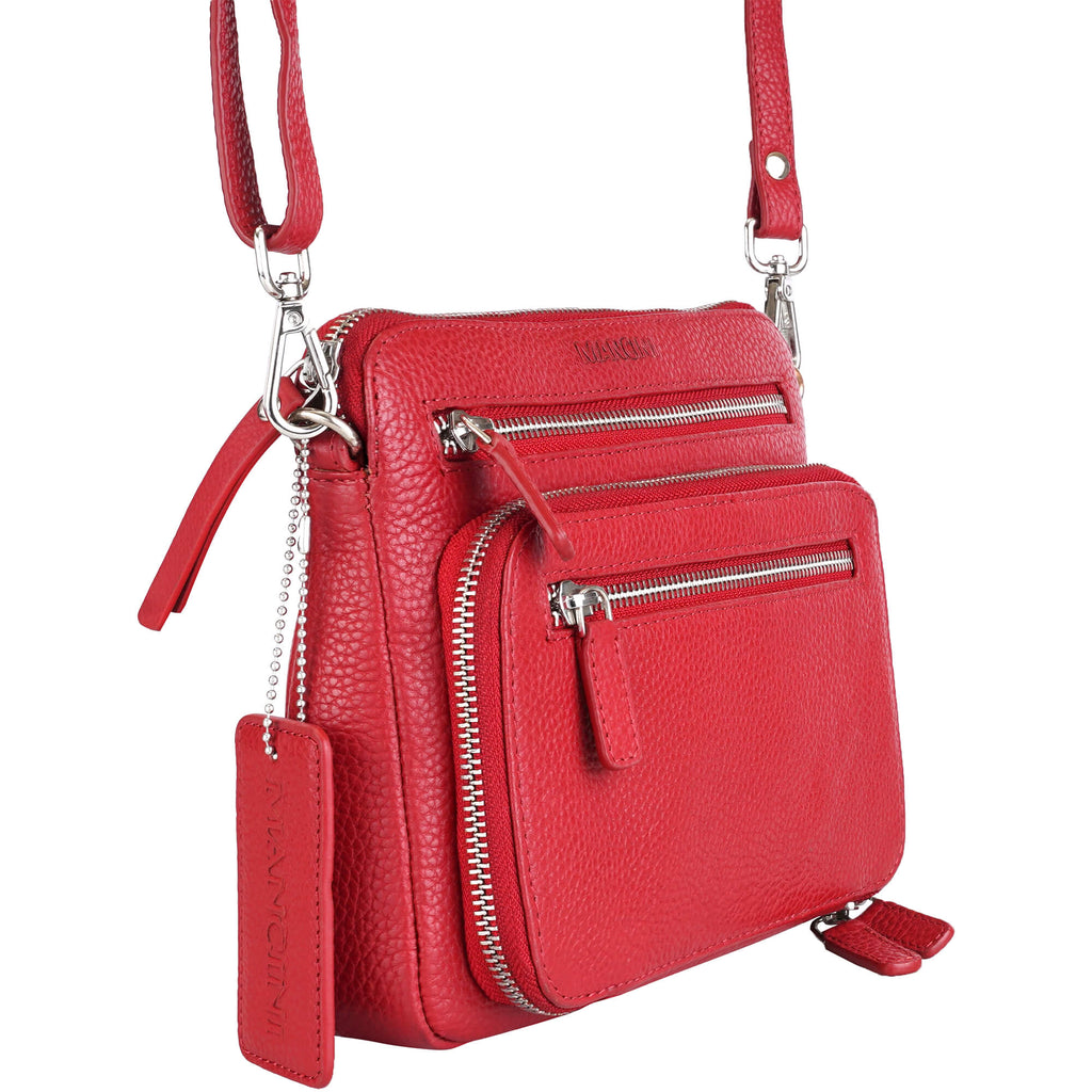 Mancini Pebbled Petit sac à bandoulière Valerie HBP1075 | Cuir - Dealorys
