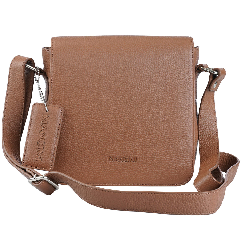 Mancini Pebbled Sac à bandoulière Page HBP1072 | Cuir - Dealorys