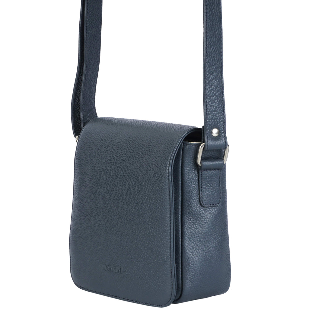 Mancini Pebbled Sac à bandoulière Page HBP1072 | Cuir - Dealorys