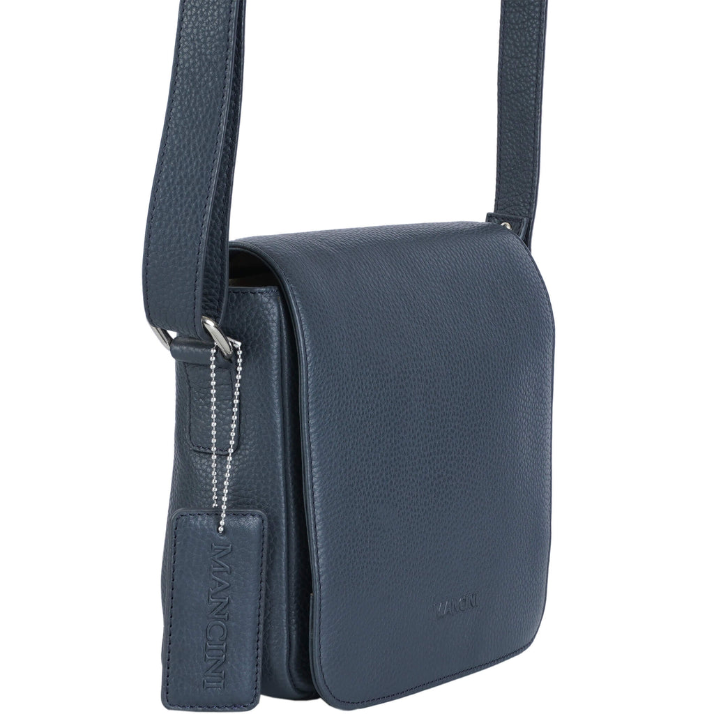 Mancini Pebbled Sac à bandoulière Page HBP1072 | Cuir - Dealorys